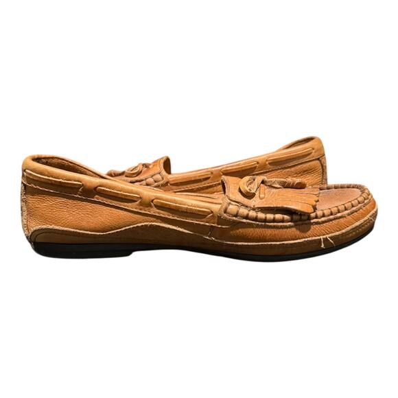 Johnston Murphy Men’s Tassel Loafers Brown Size 10 Leather Made In Brazil